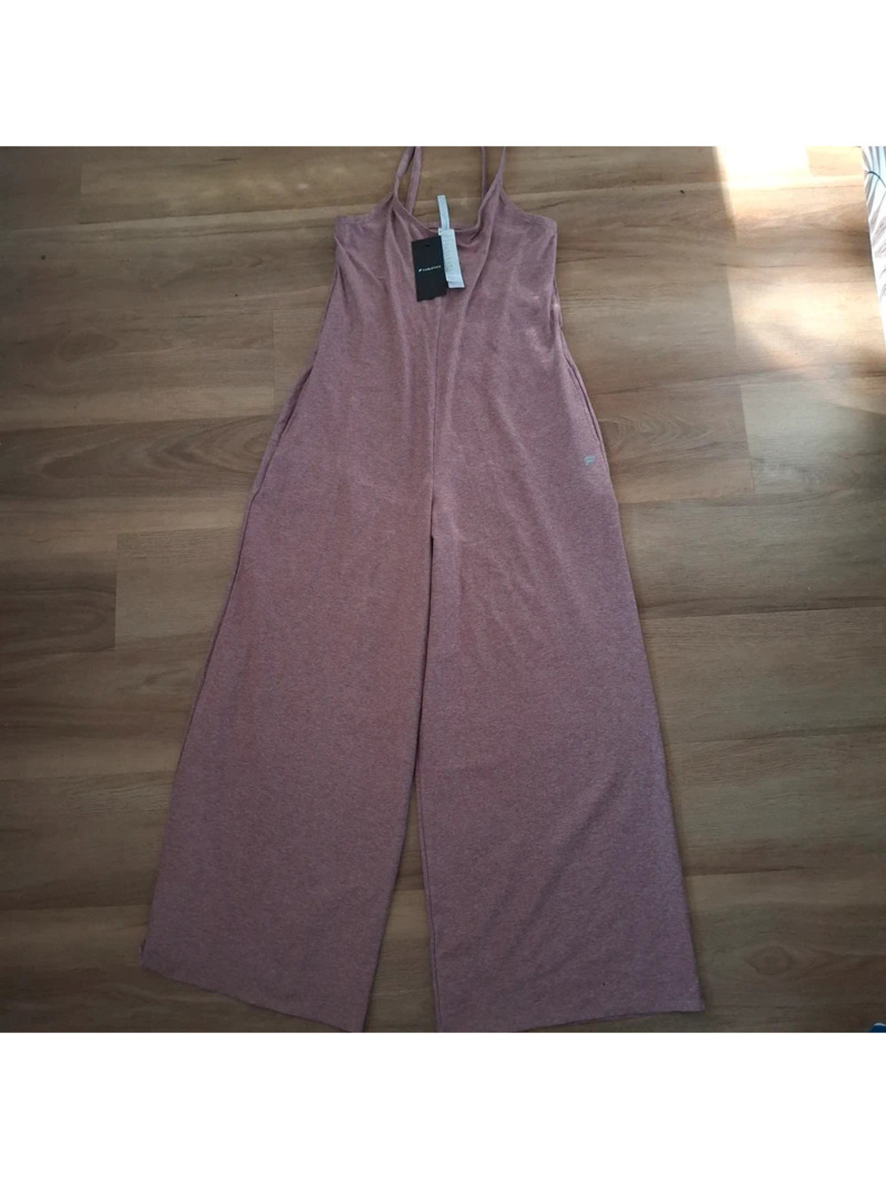 Fabletics Women's Cloud Jersey Wide Leg Onesie medium NWT